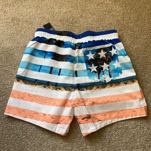 Hollister swim trunks beach theme American brand new